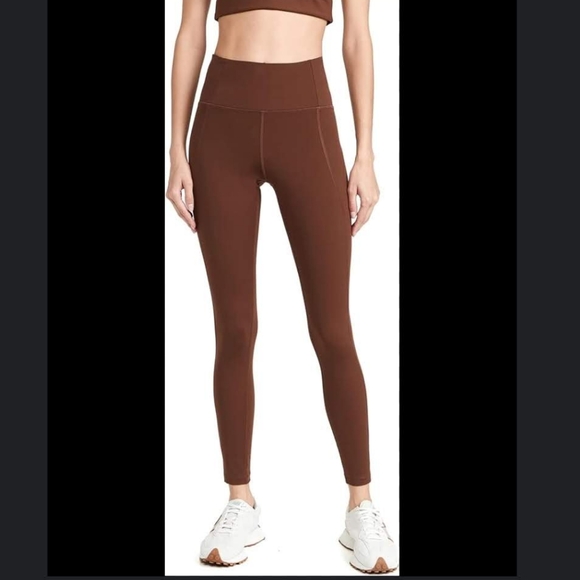 Girlfriend Collective Compressive High Waisted Leggings sz M earth brown #4008 - Picture 2 of 12